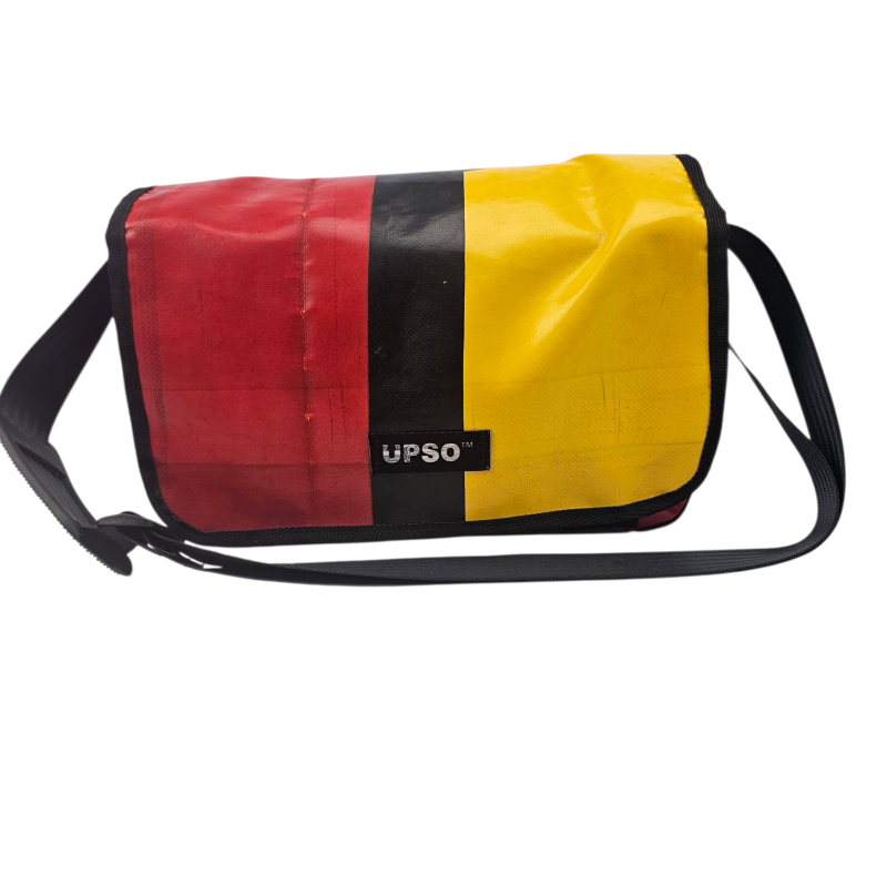 Medway Messenger Bag - Red / Yellow - MS397